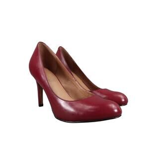 Corso Como Shoes Women 6 Pumps Stiletto Fashion Classic Leather Red Formal Party